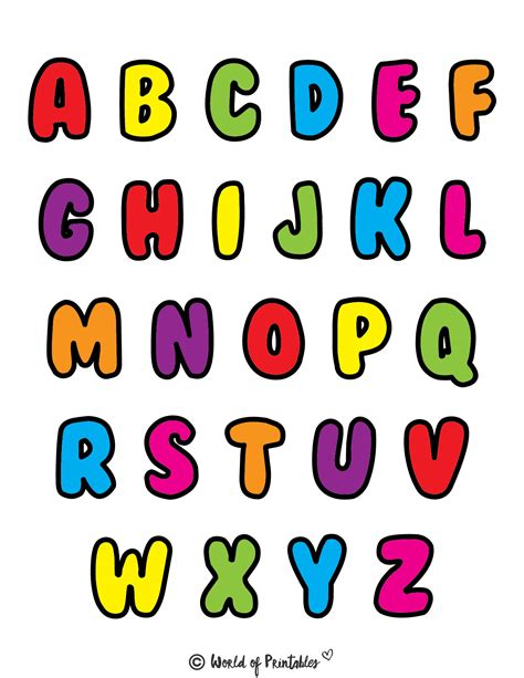 alphabet letters